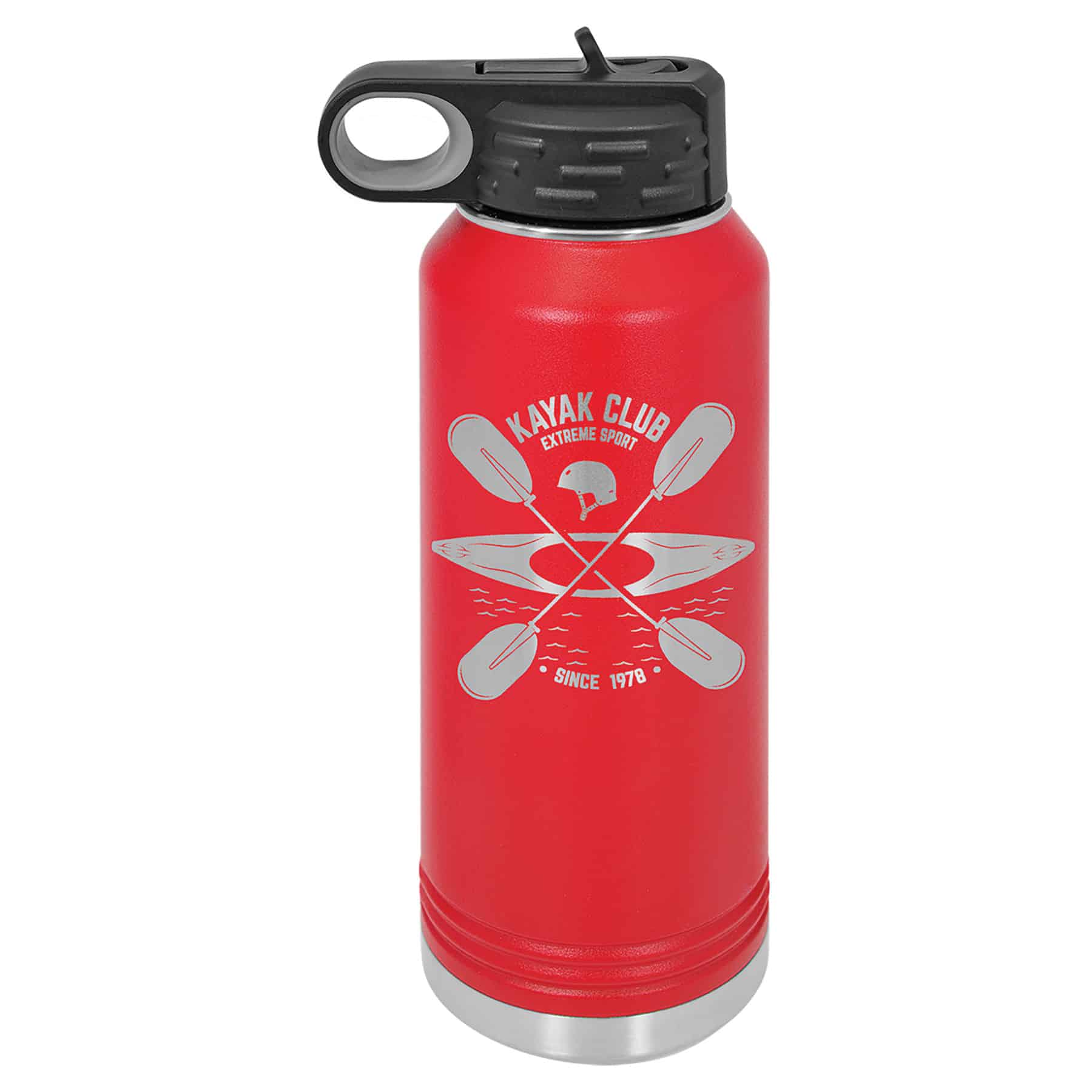 Red Flip-Top Water Bottle